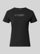 Guess Activewear T-Shirt mit Logo Modell 'BRIANA' in Black, Größe L