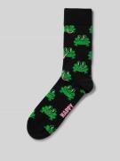 Happy Socks Socken aus Baumwoll-Mix Modell 'Frog' in Black, Größe 41-4...