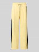 ANOTHER COTTON LAB Trackpants mit Galonstreifen in Hellgelb, Größe L