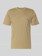 Carhartt Work In Progress Regular Fit T-Shirt mit Logo-Patch in Beige,...