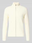 Lindbergh Cardigan mit Stehkragen und Reißverschluss in Offwhite, Größ...