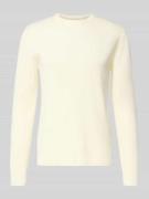 Lindbergh Relaxed Fit Strickpullover mit Rundhalsausschnitt in Weiss, ...