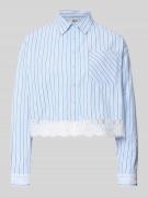 Only Boxy Fit Langarmbluse aus reiner Baumwolle Modell 'KHALIDA' in He...