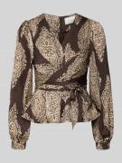 Neo Noir Regular Fit Bluse mit Allover-Paisley-Print Modell 'Rista' in...