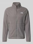 The North Face Fleecejacke mit Stehkragen Modell 'GLACIER' in Hellgrau...
