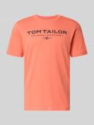 Tom Tailor Regular Fit T-Shirt aus reiner Baumwolle in Koralle, Größe ...