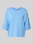 FREE/QUENT Strickshirt aus Viskose-Mix Modell 'Conny' in Bleu, Größe L