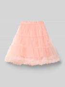 Steiff Regular Fit Rock aus Mesh in Rosa, Größe 110