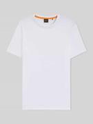 BOSS Orange Regular Fit T-Shirt aus strukturierter Baumwolle Modell 'T...
