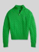 Polo Ralph Lauren Troyer mit Zopfstrickmuster in Hellgruen, Größe L