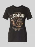 Only Regular Fit T-Shirt aus reiner Baumwolle Modell 'LUCY' in Metalli...