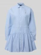 Polo Ralph Lauren Tailliertes Blusenkleid aus reiner Baumwolle in Hell...