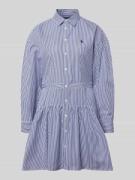 Polo Ralph Lauren Tailliertes Blusenkleid aus reiner Baumwolle in Hell...