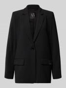 ARMANI EXCHANGE Relaxed Fit Blazer mit Reverskragen in Black, Größe 34