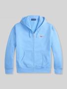 Polo Ralph Lauren Relaxed Fit Sweatjacke aus Baumwoll-Mix in Hellblau,...