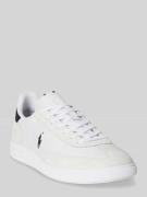 Polo Ralph Lauren Low Top Sneaker aus echtem Leder in Weiss, Größe 42