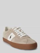 Polo Ralph Lauren Low Top Sneaker aus Veloursleder in Beige, Größe 44