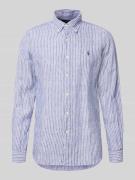 Polo Ralph Lauren Regular Fit Freizeithemd aus reinem Leinen in Marine...