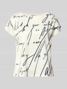 s.Oliver BLACK LABEL Relaxed Fit T-Shirt aus Baumwoll-Mix in Weiss, Gr...