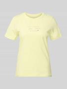 Tom Tailor Regular Fit T-Shirt aus Bio-Baumwoll-Mix in Hellgelb, Größe...