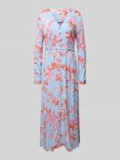 mbyM Maxikleid mit Bindegürtel Modell 'Sicca' in Hellblau, Größe L