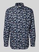 ETERNA Regular Fit Business-Hemd mit Kentkragen in Marine, Größe 39