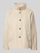 Fuchs Schmitt Jacke mit Stehkragen und Ärmelriegeln in Kitt, Größe 34