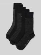 Tommy Hilfiger Socken aus Baumwoll-Mix im 5er-Pack in Black, Größe 39-...