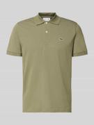 Lacoste Regular Fit Poloshirt aus Baumwoll-Mix in Khaki, Größe L