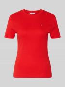 Tommy Hilfiger Slim Fit T-Shirt aus reiner Baumwolle in Rot, Größe L