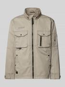 camel active Jacke aus reiner Baumwolle mit Brusttaschen in Beige, Grö...
