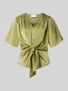 Neo Noir Regular Fit Bluse mit Raffungen Modell 'Casadia' in Gruen, Gr...