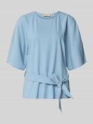 MOS MOSH Relaxed Fit Bluse aus Viskose-Mix Modell 'Rikas' in Hellblau ...