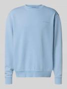 Dickies Sweatshirt mit Label-Stitching und Rundhalsausschnitt in Hellb...