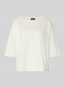 monari T-Shirt mit Rundhalsausschnitt und Logo in Weiss, Größe 34