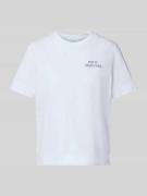 Rich & Royal T-Shirt mit Rundhalsausschnitt in Weiss, Größe L