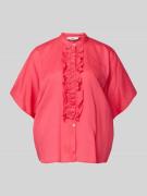 0039 Italy Relaxed Fit Bluse mit Rüschen Modell 'DAISY' in Rot, Größe ...