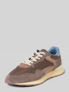 HOFF Sneaker aus Leder-Textil-Mix Modell 'City Retro' in Mittelbraun, ...