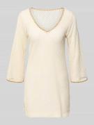 Banana Moon Strickshirt mit V-Ausschnitt Modell 'OCTAVIE HAYATO' in Of...