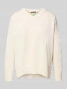 ARMANI EXCHANGE Strickpullover mit V-Ausschnitt in Offwhite, Größe L