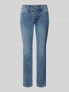 Buena Vista Cropped Jeans mit Knopfleiste Modell 'Malibu' in Hellblau,...