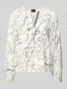 Mango Blusenshirt aus Viskose-Mix mit V-Ausschnitt Modell 'BERT' in He...