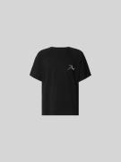RHUDE T-Shirt mit Label-Stitching in Black, Größe L