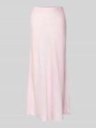 Vila Maxirock aus Satin Modell 'VIELLETTE' in Hellrosa, Größe 34