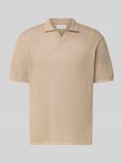 Jack & Jones Strickshirt mit Baumwoll-Anteil Modell 'JERRY' in Sand, G...