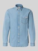 Calvin Klein Jeans Regular Fit Jeanshemd mit Label-Detail in Hellblau,...