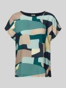 Tom Tailor Comfort Fit T-Shirt aus reiner Viskose in Petrol, Größe L