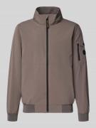 CARS JEANS Windbreaker mit Stehkragen Modell 'YETUR' in Taupe, Größe L