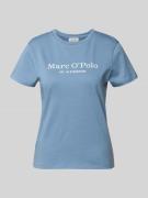 Marc O'Polo Regular Fit T-Shirt aus reiner Baumwolle in Blau, Größe L