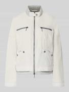 Amber & June Jacke mit Zweiwege-Reißverschluss in Kitt, Größe 34